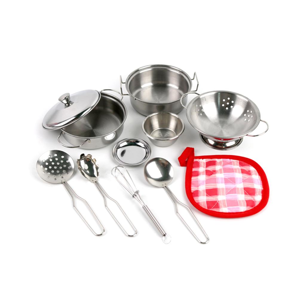 Kitchen Gadgets For Kids - 스테인리스 스틸 조리기구 냄비 프라이팬이 포함된