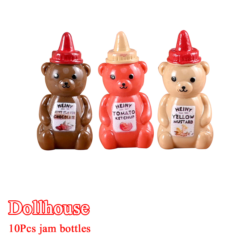 Kitchen Gadgets Website - 10개 1/12 인형집 모형 작은 곰