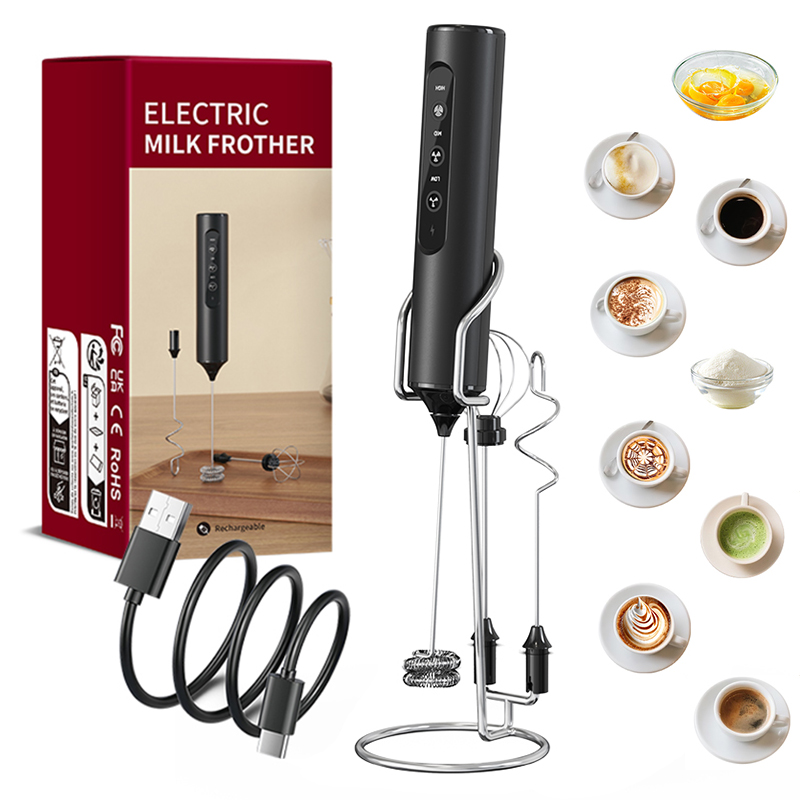 Milk Frother - 3 in 1 전기 핸드헬드 우유