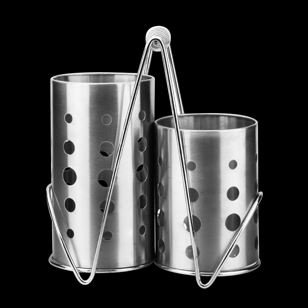 Kitchen Utensil Holder - 3개입 주방용 젓가락 홀더 스테인리스 스틸