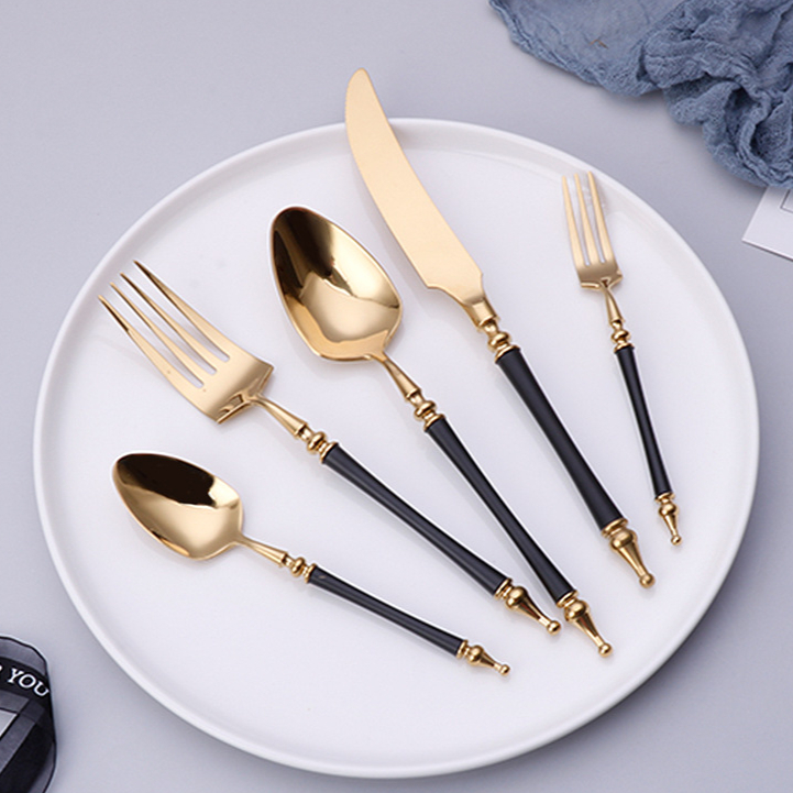 Kitchen Gadgets Luxury - 럭셔리 서양 골드 식기 세트 스테인레스