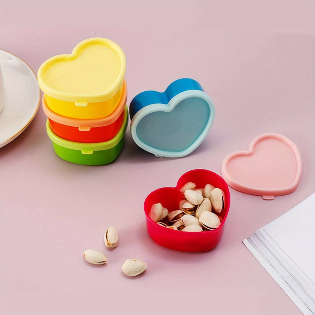 Kitchen Gadgets Organizer - 5PCS 미니 도시락 양념 보관함 뚜껑
