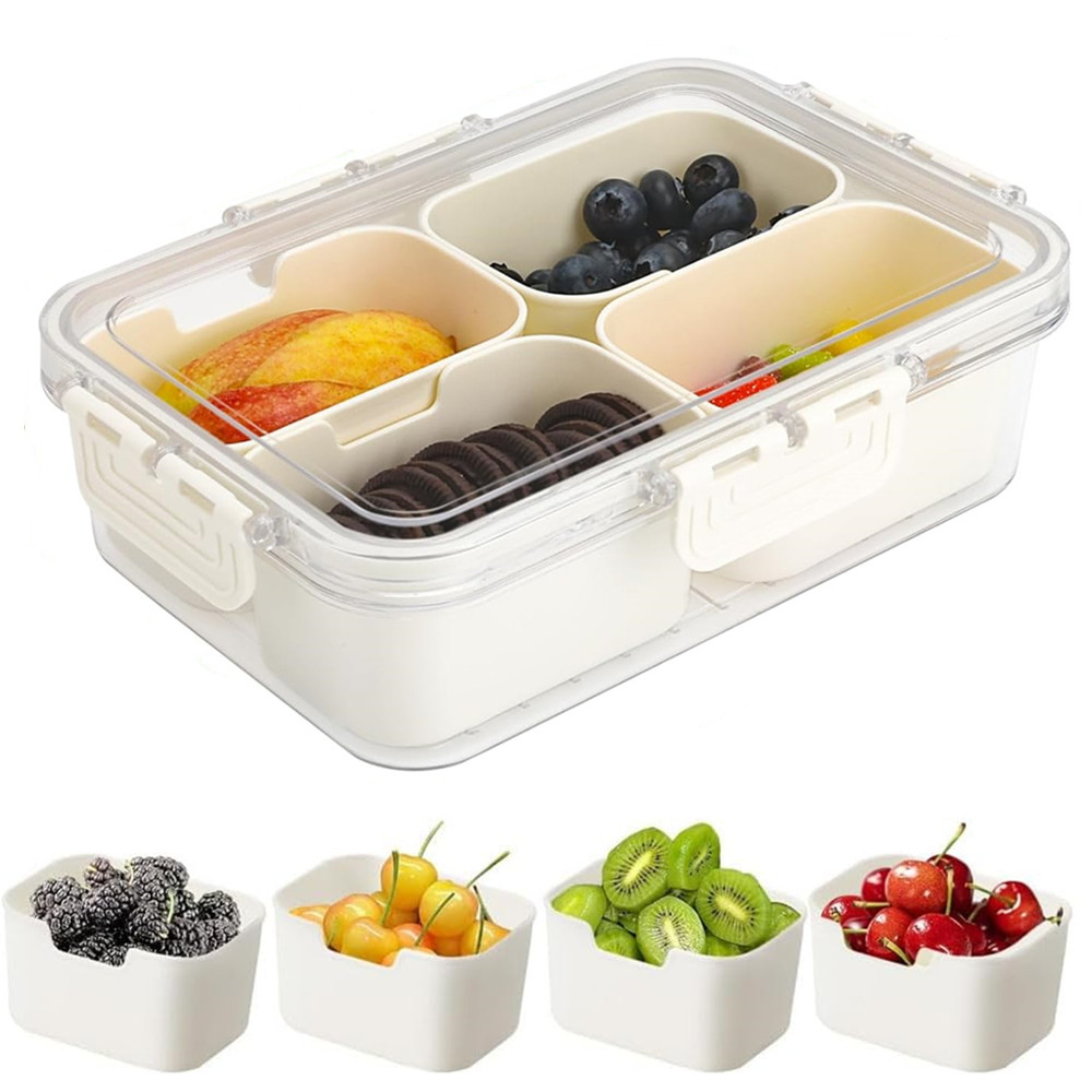 Kitchen Gadgets Organizer - 휴대용 식품 보관함, 스낵 보관함, 뚜껑이