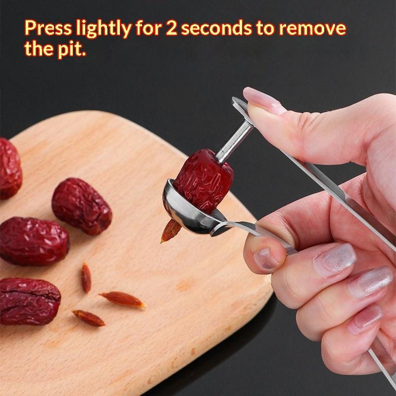 Kitchen Gadgets Tools - 스테인리스 스틸 레드 대추씨 제거 도구