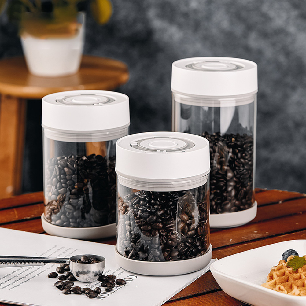 Kitchen Gadgets Organizer - 주방 습기 방지 유리 커피콩 항아리