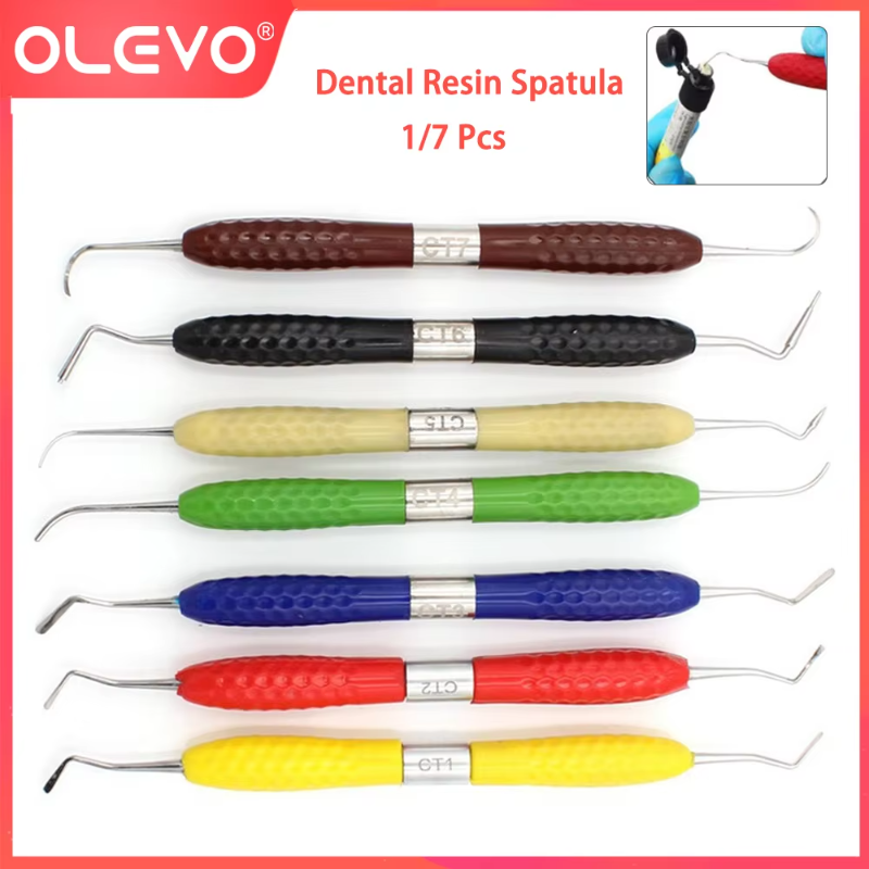 Silicone Spatula Set - OLEVO 7종/세트 치과용 레진 스파튤라 키트