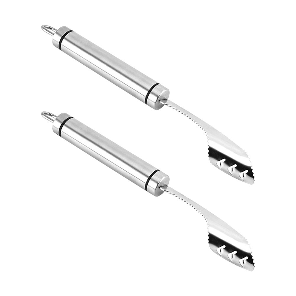 Kitchen Gadgets Tools - 2개 스테인리스 스틸 칠리 코어러 제거기
