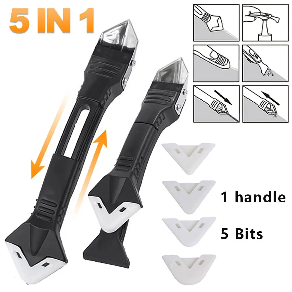 Silicone Spatula Set - 5-in-1 금속 헤드 글루 도구 키트