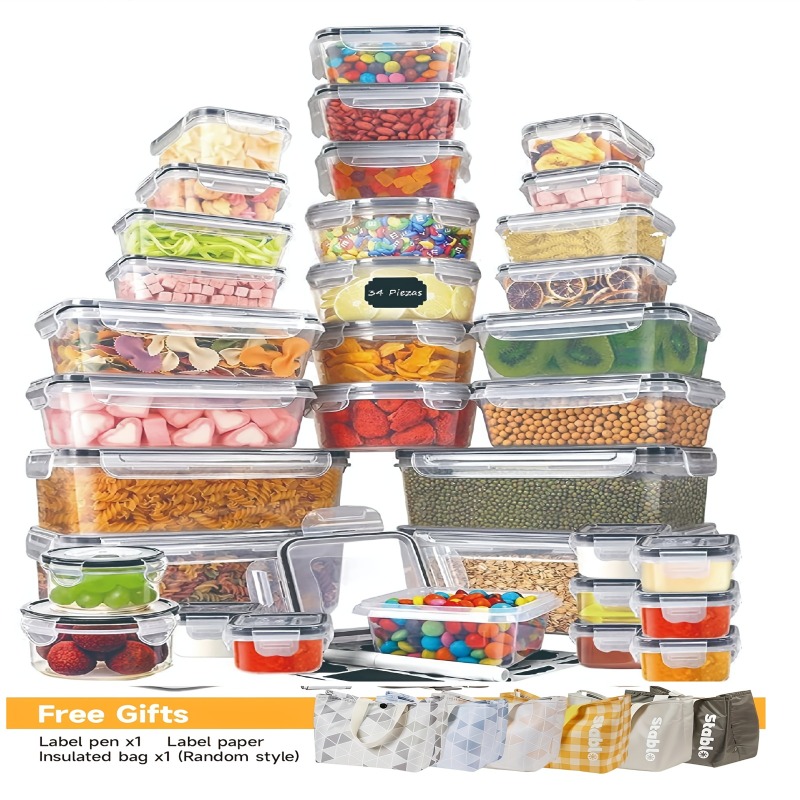 Kitchen Gadgets Organizer - 48개 BPA 프리 식품 보관 세트