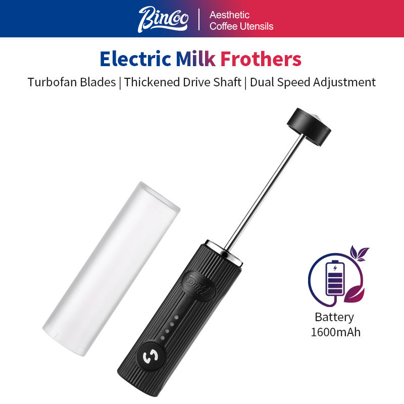 Milk Frother - BINCOO 전기 커피 거품기 USB 충전식
