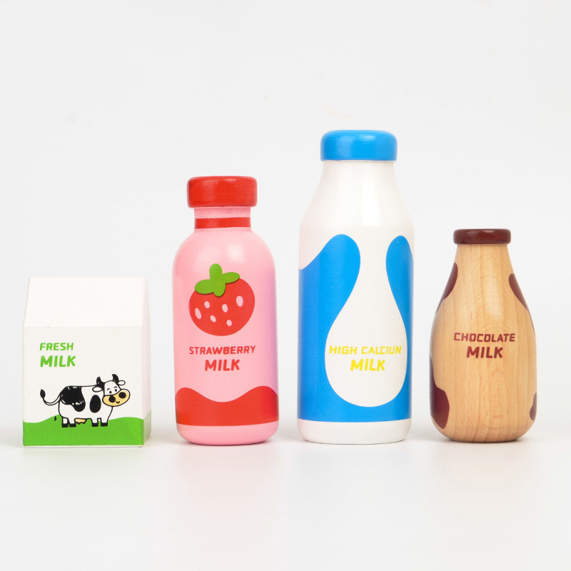 어린이 척 놀이 나무 우유 음료 세트 주방 음식 장난감 - Kitchen Gadgets For Kids 리뷰 및 가격