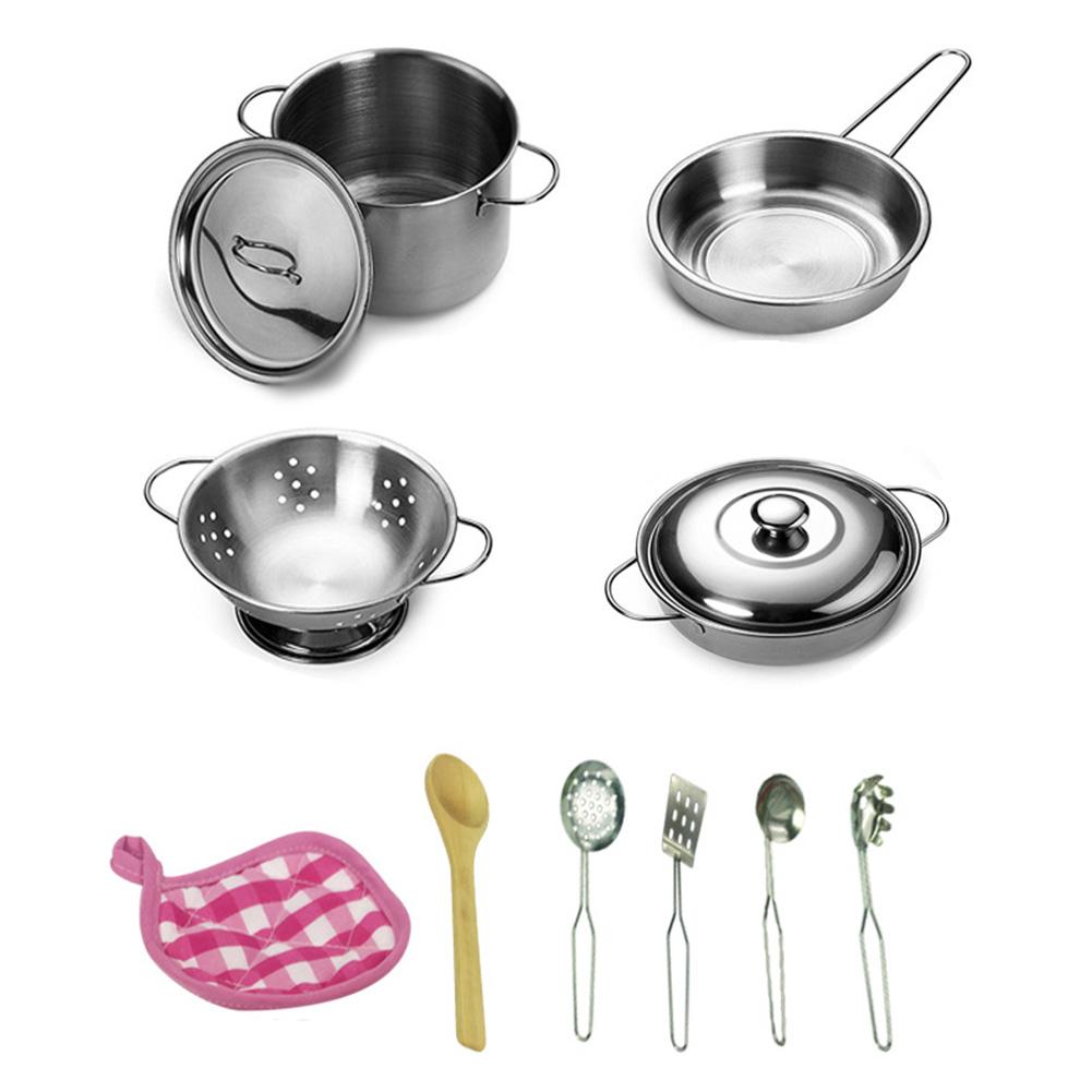 스테인리스 스틸 조리기구 냄비 프라이팬이 포함된 주방놀 - Kitchen Gadgets For Kids 리뷰 및 가격