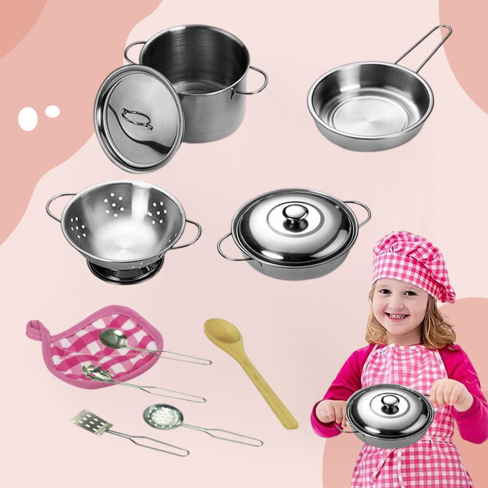 스테인리스 스틸 조리기구 냄비 프라이팬이 포함된 주방놀 - Kitchen Gadgets For Kids 리뷰 및 가격