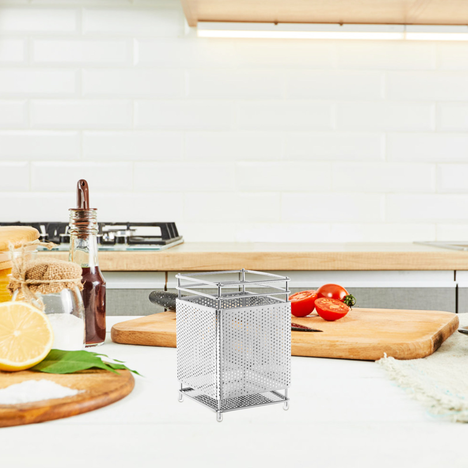 스테인리스 스틸 걸이식 배수 젓가락 홀더 주방기구 정리 - Kitchen Utensil Holder 리뷰 및 가격