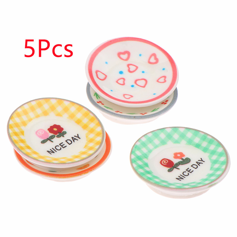 5Pcs 1/12 인형 집 미니 접시 요리 모델 인형  - Kitchen Gadgets Website 리뷰 및 가격