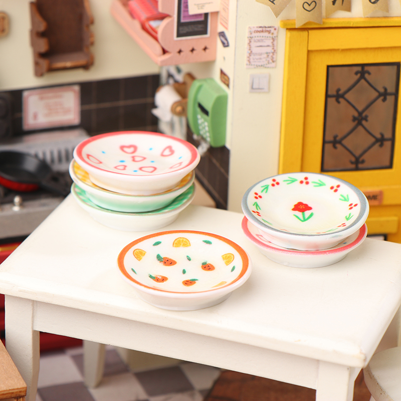 5Pcs 1/12 인형 집 미니 접시 요리 모델 인형  - Kitchen Gadgets Website 리뷰 및 가격