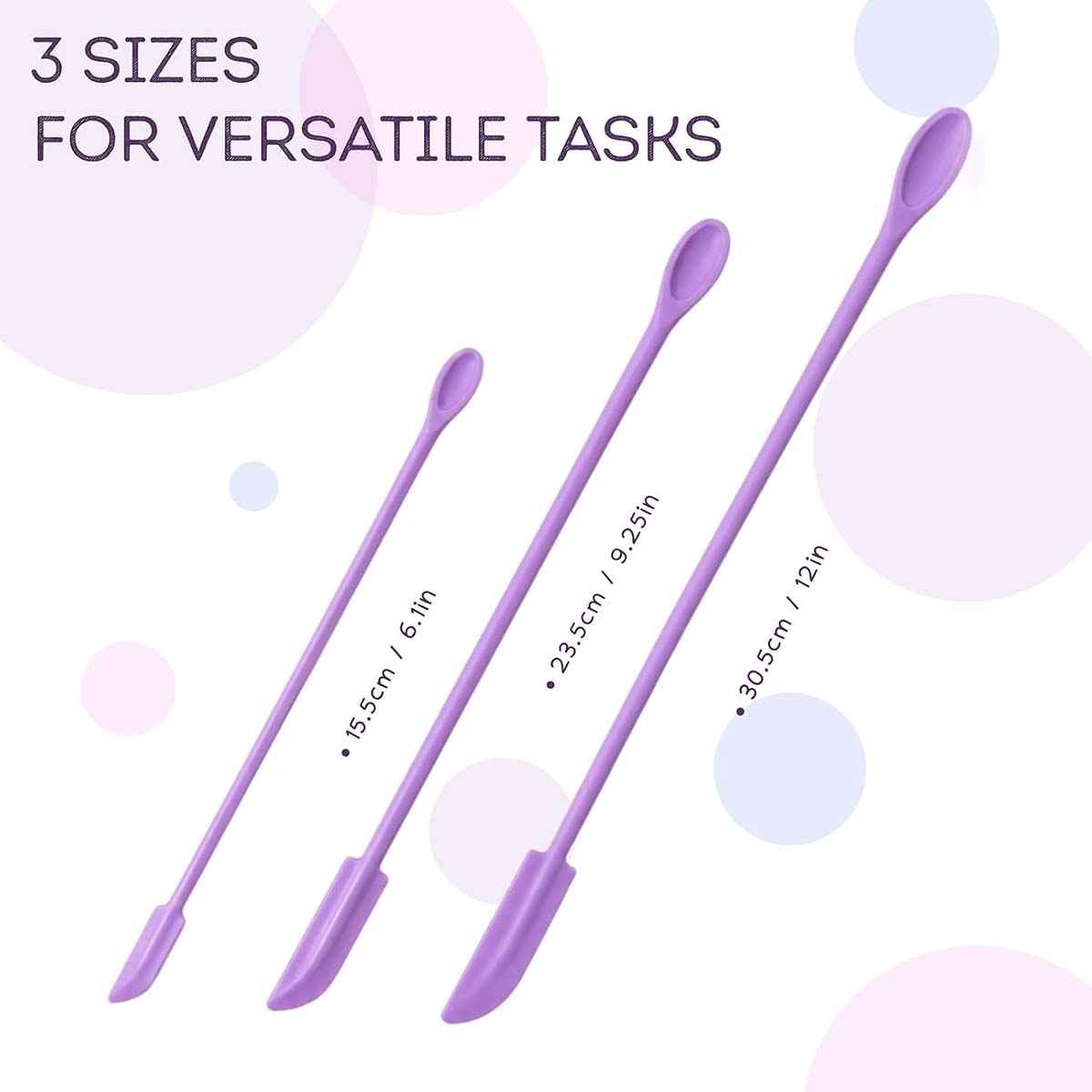 3개입 더블 엔드 실리콘 메이크업 스패출러 세트, 소형 - Silicone Spatula Set 리뷰 및 가격