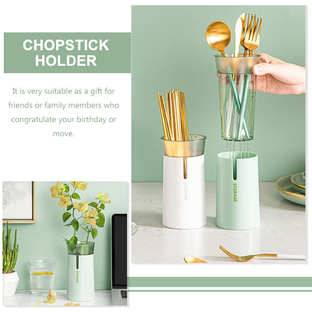 이중 레이어 젓가락 보관 튜브 주방 식기 정리대 배수구 - Kitchen Utensil Holder 리뷰 및 가격