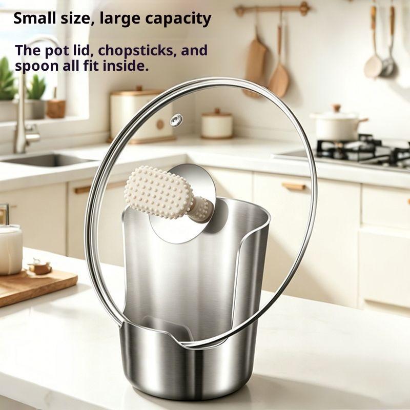 스테인리스 스틸 스푼 홀더 랙 뚜껑 및 식기류 홀더 다 - Kitchen Utensil Holder 리뷰 및 가격