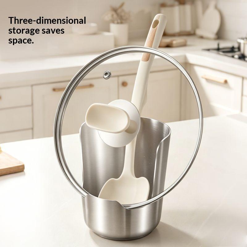 스테인리스 스틸 스푼 홀더 랙 뚜껑 및 식기류 홀더 다 - Kitchen Utensil Holder 리뷰 및 가격
