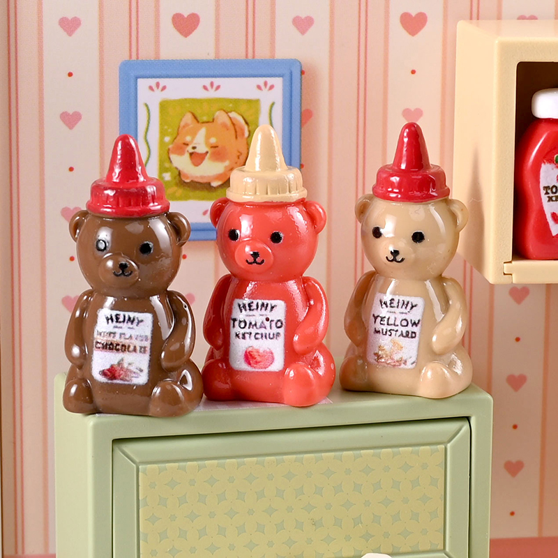 10개 1/12 인형집 모형 작은 곰 잼 병 인형집 미 - Kitchen Gadgets Website 리뷰 및 가격