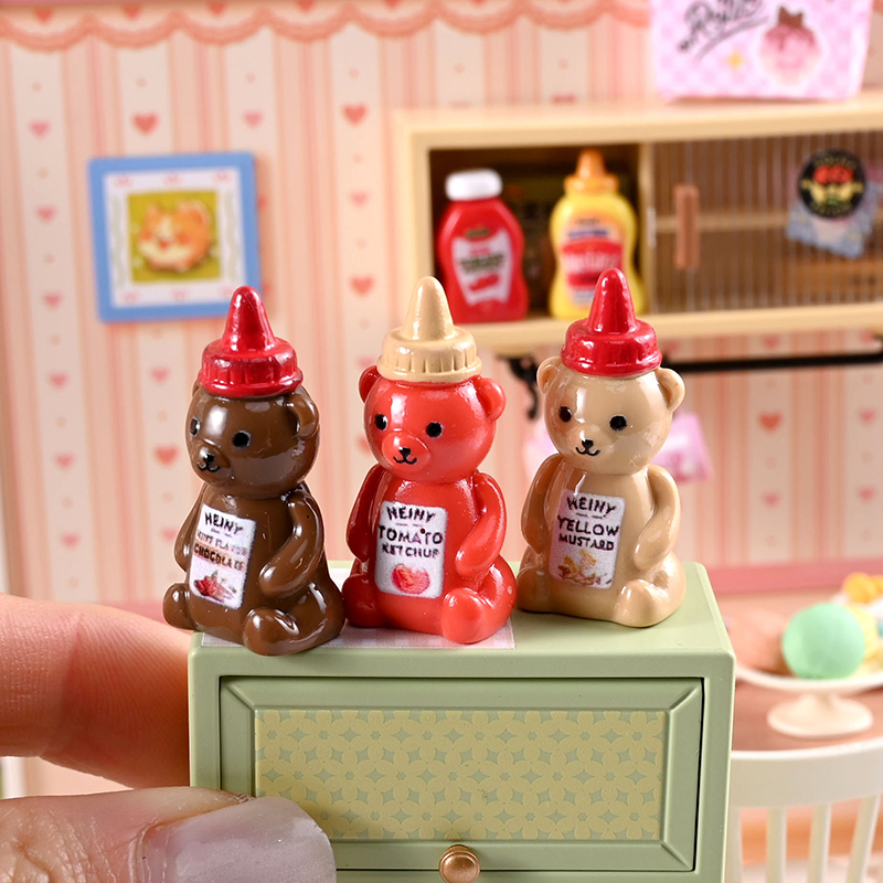 10개 1/12 인형집 모형 작은 곰 잼 병 인형집 미 - Kitchen Gadgets Website 리뷰 및 가격