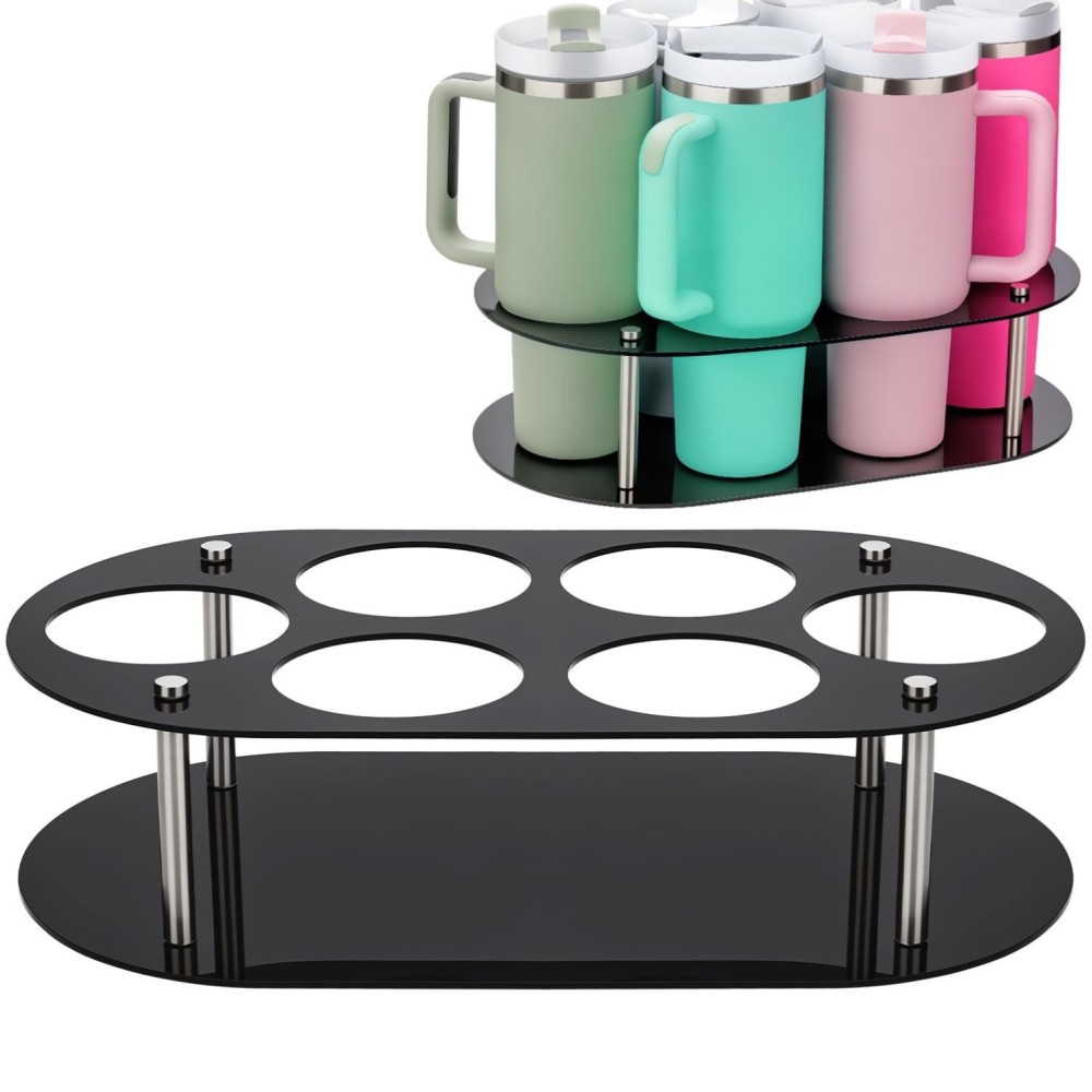 현대적인 아크릴 회전 컵 스탠드 정리대, 스탠리 텀블러 - Kitchen Gadgets Luxury 리뷰 및 가격