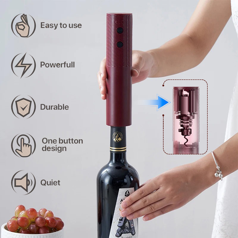 자동 와인 오프너 USB 충전식 전기 와인 코르크 따개 - Kitchen Gadgets Smart 리뷰 및 가격