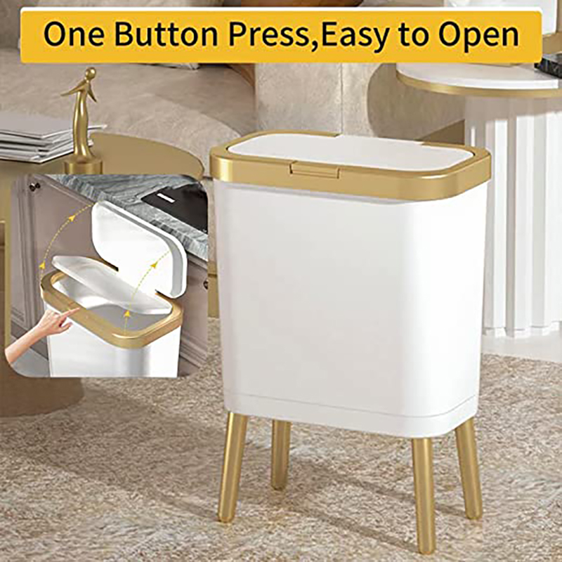 고급 대용량 쓰레기통 골드 럭셔리 쓰레기통 뚜껑이 있는 - Kitchen Gadgets Luxury 리뷰 및 가격