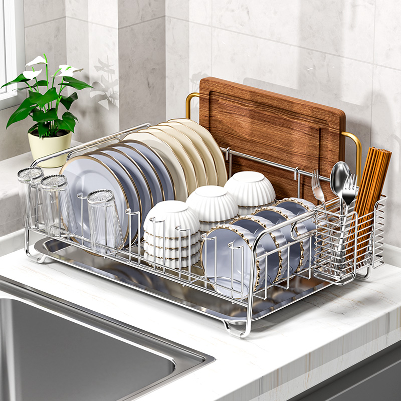 스테인리스 스틸 304 주방 수납 랙 접시 건조대 바구 - Kitchen Utensil Holder 리뷰 및 가격