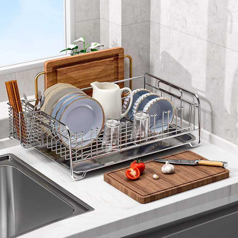 스테인리스 스틸 304 주방 수납 랙 접시 건조대 바구 - Kitchen Utensil Holder 리뷰 및 가격