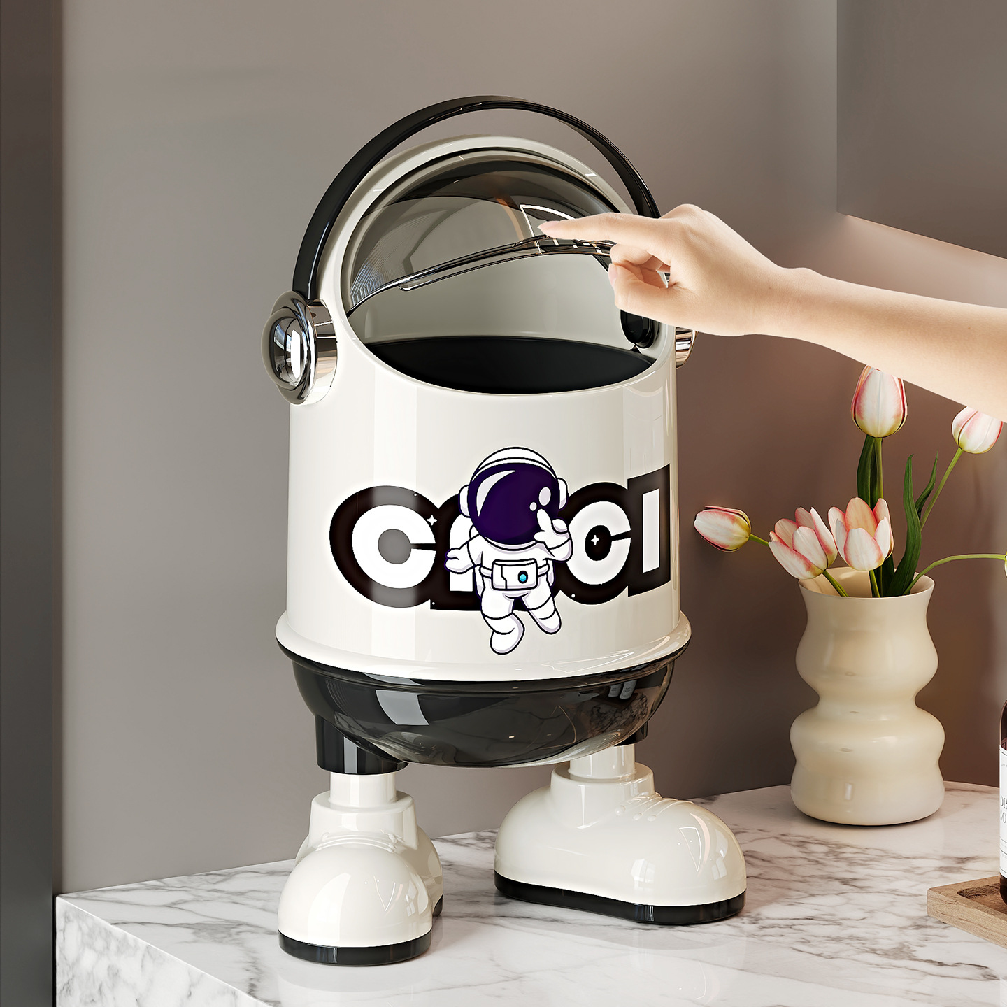 대형 공간 쓰레기통 크리에이티브 홈 거실 고급형 신형  - Kitchen Gadgets Luxury 리뷰 및 가격