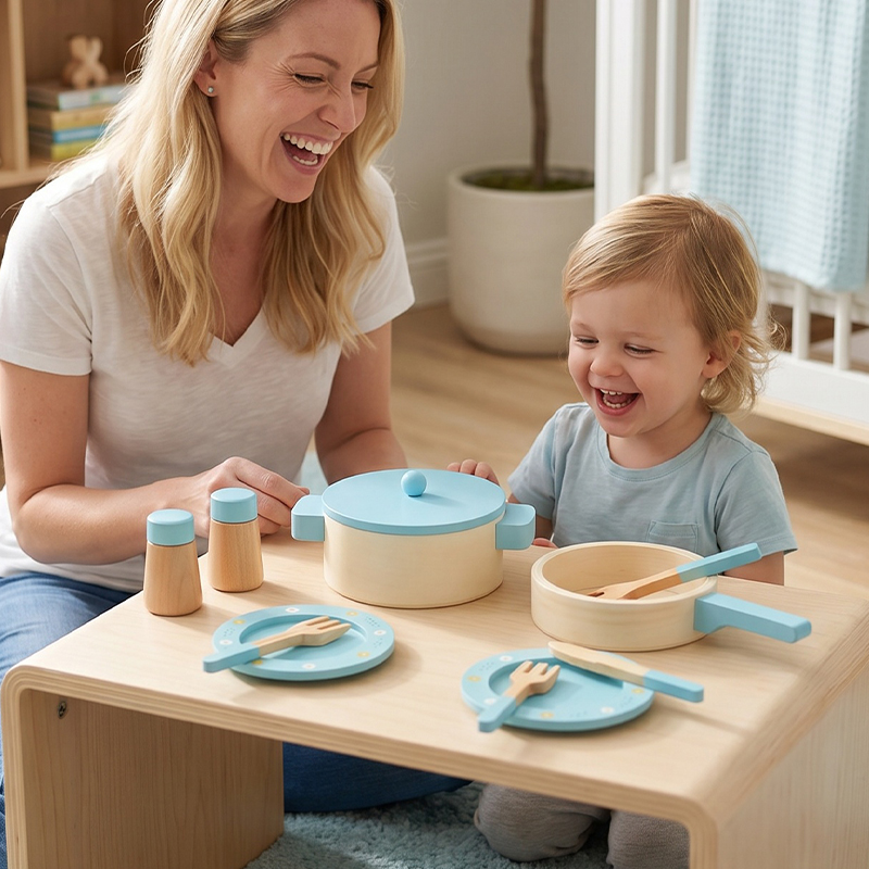 어린이용 원목 주방 놀이 세트, 냄비, 프라이팬, 조리 - Kitchen Gadgets For Kids 리뷰 및 가격