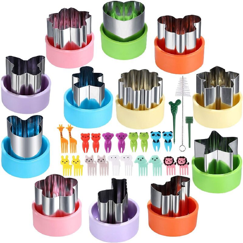어린이를위한 스테인레스 스틸 야채 커터 모양 세트 어린 - Kitchen Gadgets Smart 리뷰 및 가격