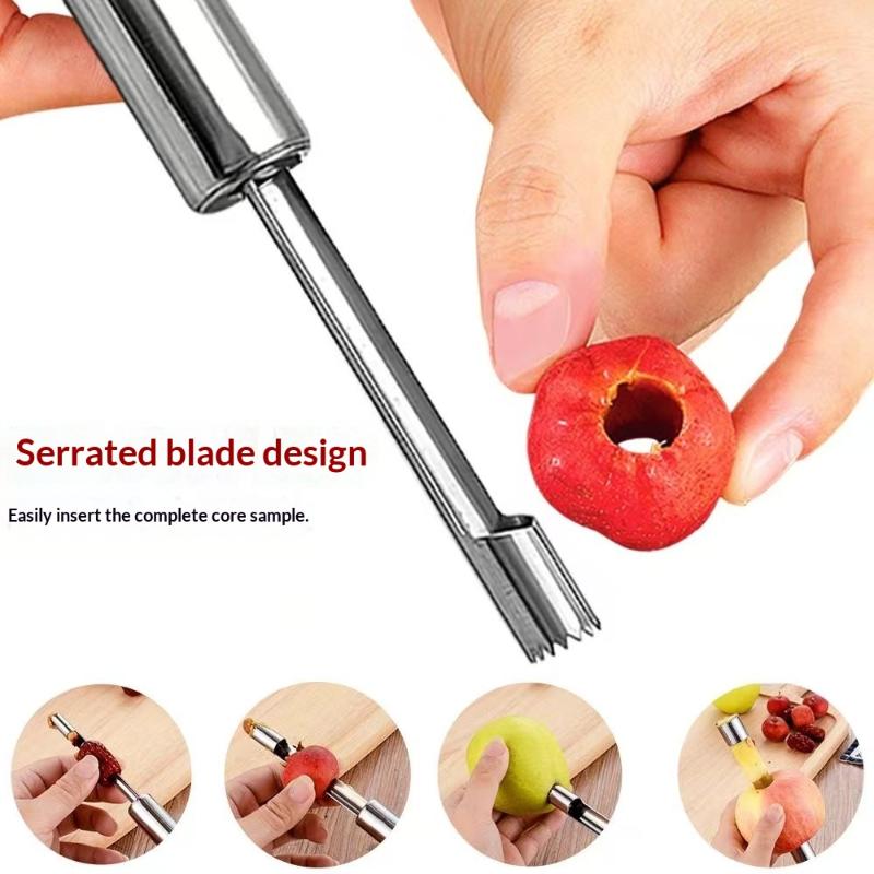 4pcs 과일 코어 제거기 커터 주방 도구 스테인레스  - Kitchen Gadgets Tools 리뷰 및 가격