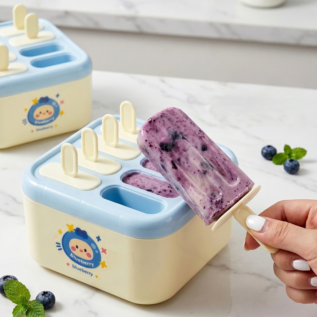 뚜껑이 있는 플라스틱 아이스바 몰드, 재사용 가능한 스 - Kitchen Gadgets For Kids 리뷰 및 가격