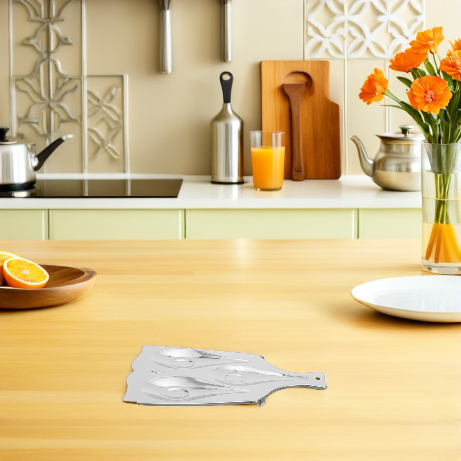 스테인리스 스틸 3칸 수저 받침대, 주방 조리대용 식기 - Kitchen Utensil Holder 리뷰 및 가격