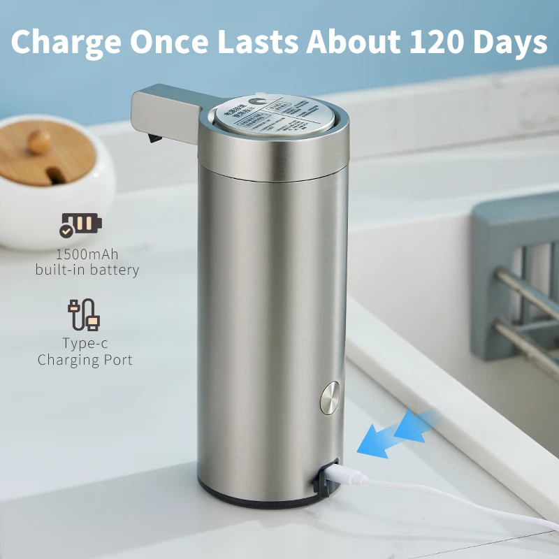 270ml 주방 비누 디스펜서 자동 센서 핸드 손세정제 - Kitchen Gadgets Smart 리뷰 및 가격
