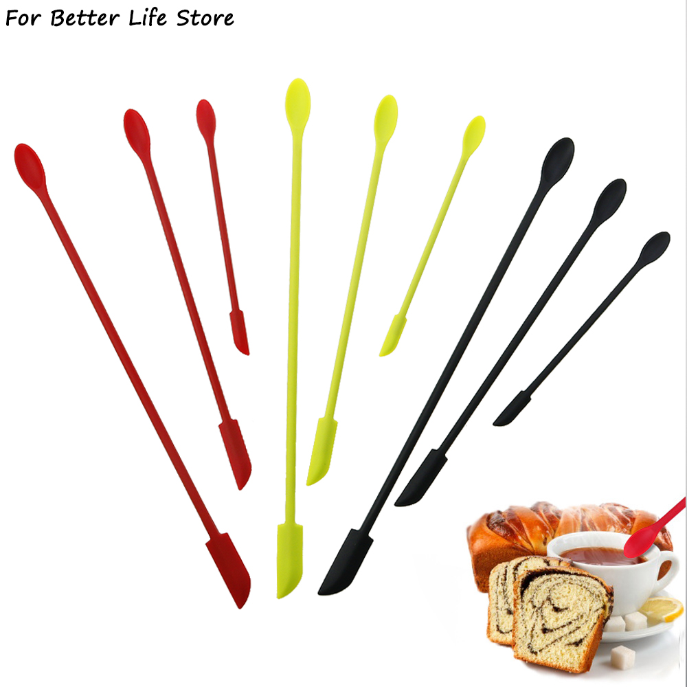 실리콘 안티 스틱 더블 헤드 미니 뒤집개, 작은 팁 잼 - Silicone Spatula Set 리뷰 및 가격