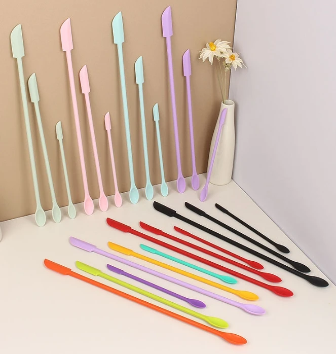실리콘 뒤집개 내열성 긴 손잡이 양면 스크레이퍼 및 스 - Silicone Spatula Set 리뷰 및 가격