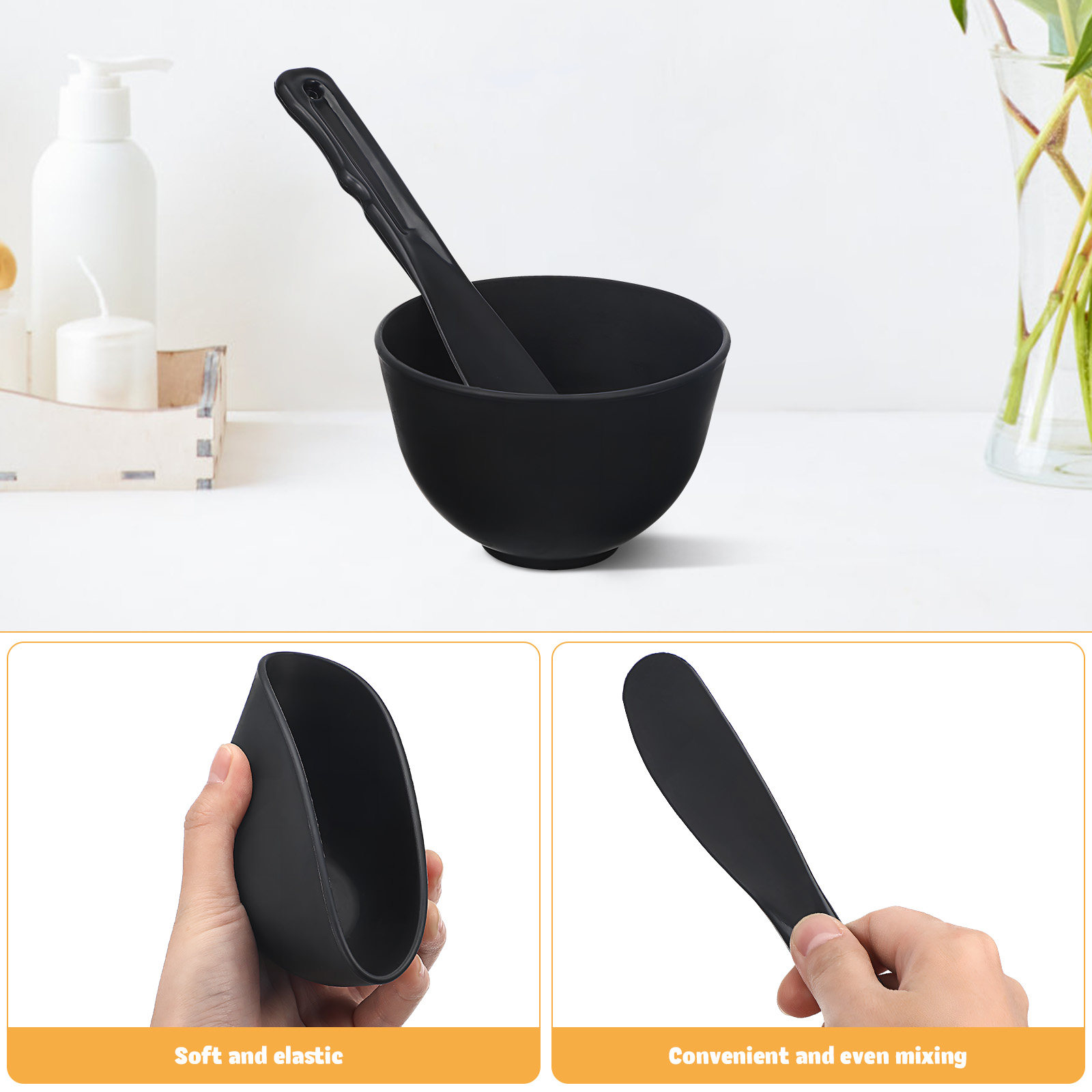 인체공학적 평면 스파츌라가 포함된 실리콘 페이셜 마스크 - Silicone Spatula Set 리뷰 및 가격