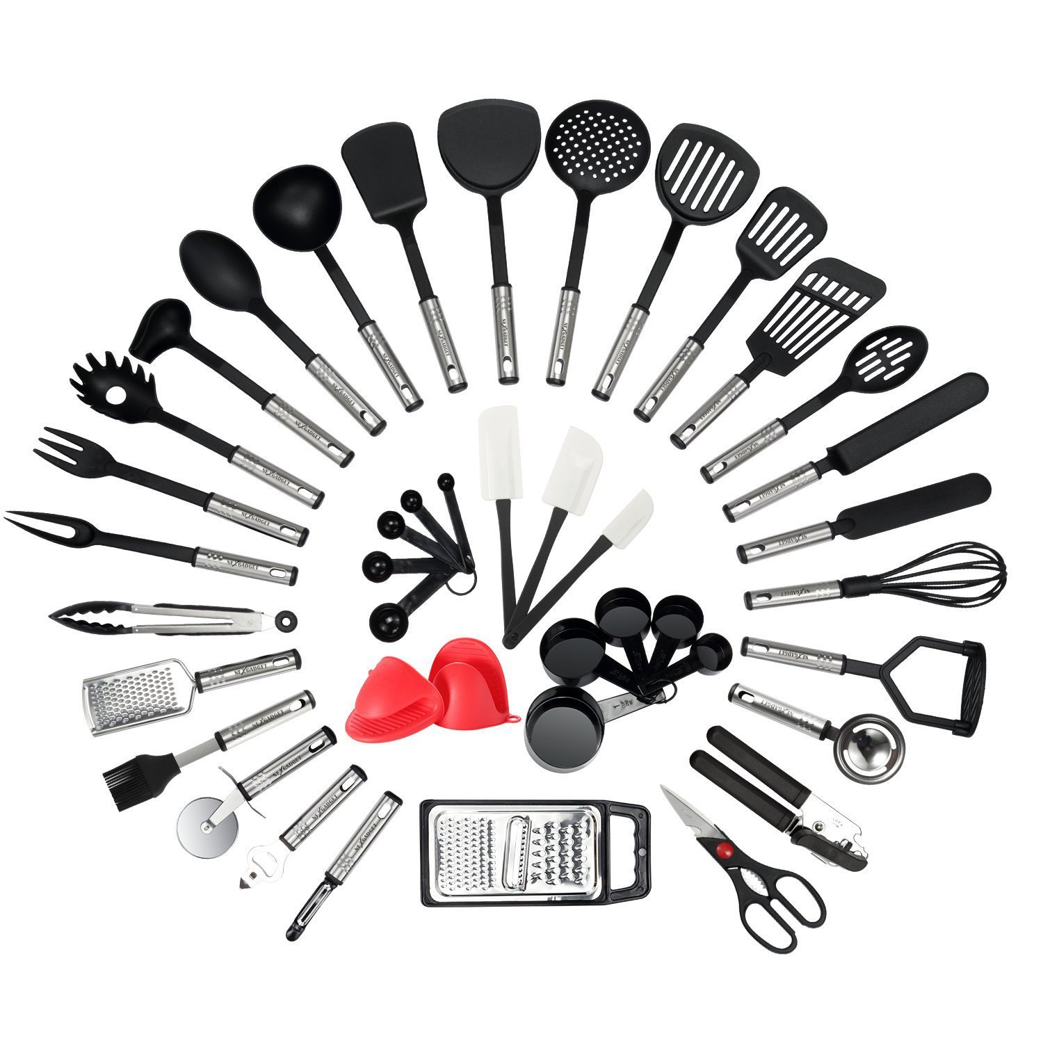 핫세일 42종 논스틱 내열 나일론 스테인리스 스틸 주방 - Kitchen Gadgets Tools 리뷰 및 가격
