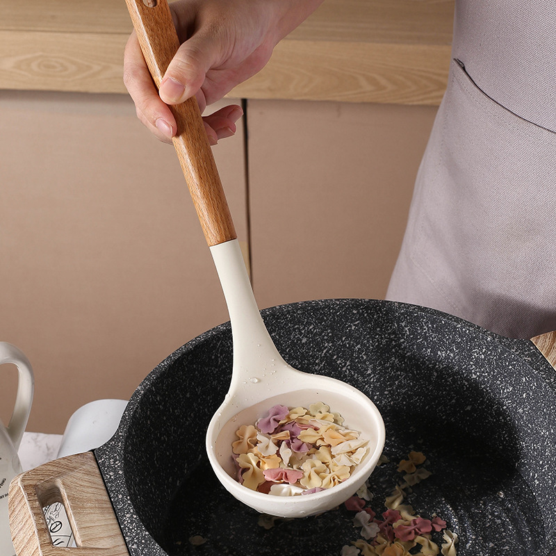 나무 손잡이 실리콘 주걱 세트 고온 내열 가정용 논스틱 - Silicone Spatula Set 리뷰 및 가격