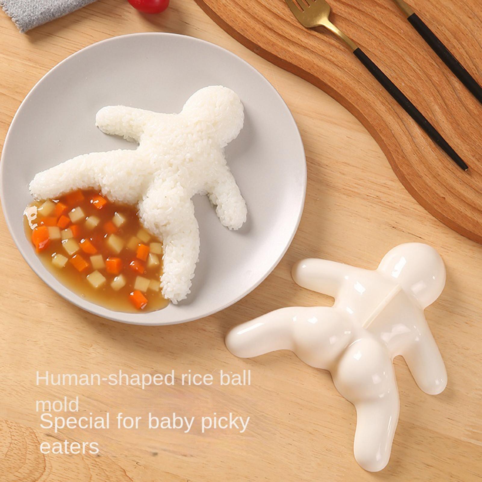 귀여운 미니 밥볼 메이커 몰드 사람 모양 논스틱 PP  - Kitchen Gadgets For Kids 리뷰 및 가격