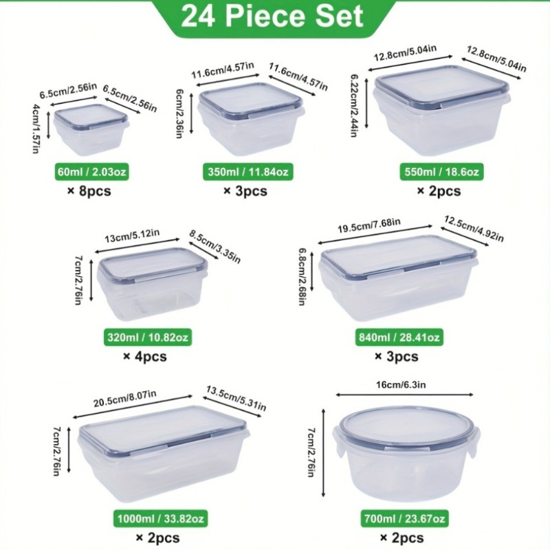 48개 BPA 프리 식품 보관 세트 – 주방, 식료품  - Kitchen Gadgets Organizer 리뷰 및 가격