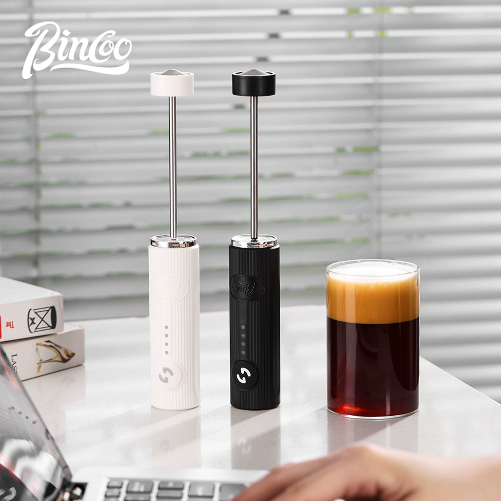 BINCOO 전기 커피 거품기 USB 충전식 2 속도  - Milk Frother 리뷰 및 가격