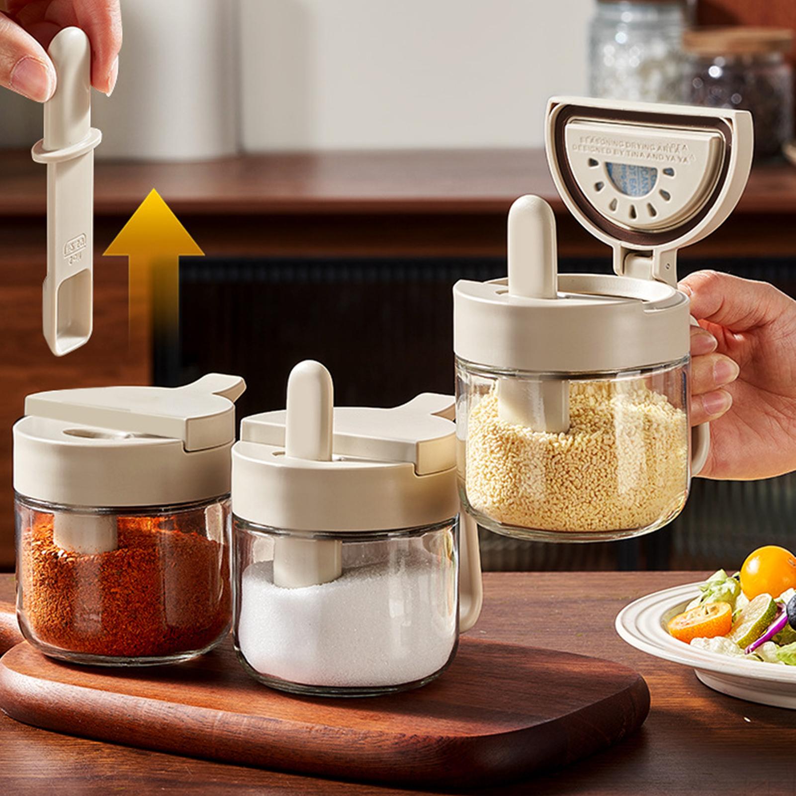 조미료 용기 누출 방지 소금 보관함(숟가락 포함) 주방 - Kitchen Gadgets Organizer 리뷰 및 가격