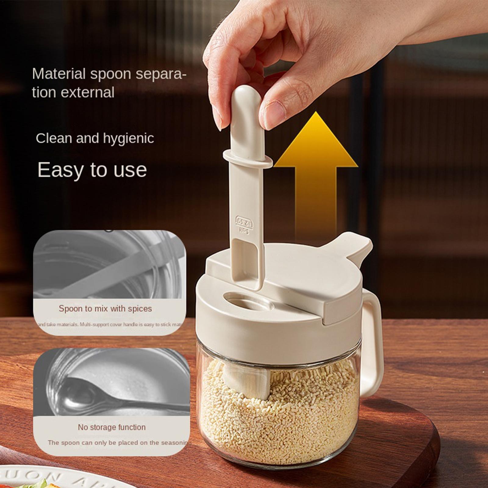 조미료 용기 누출 방지 소금 보관함(숟가락 포함) 주방 - Kitchen Gadgets Organizer 리뷰 및 가격