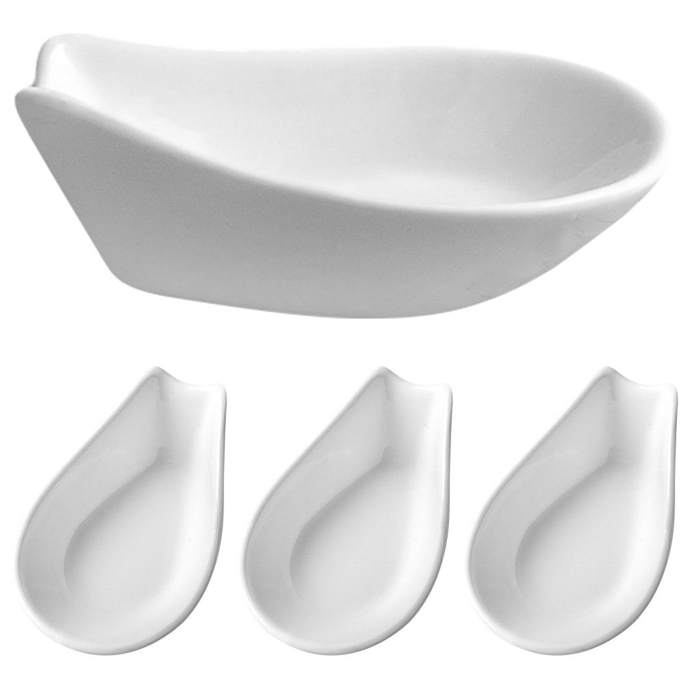 세라믹 스푼 받침대 4개 세트, 우아한 주방용품 홀더, - Kitchen Utensil Holder 리뷰 및 가격